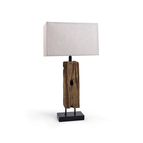Reclaimed Wood Table Lamp